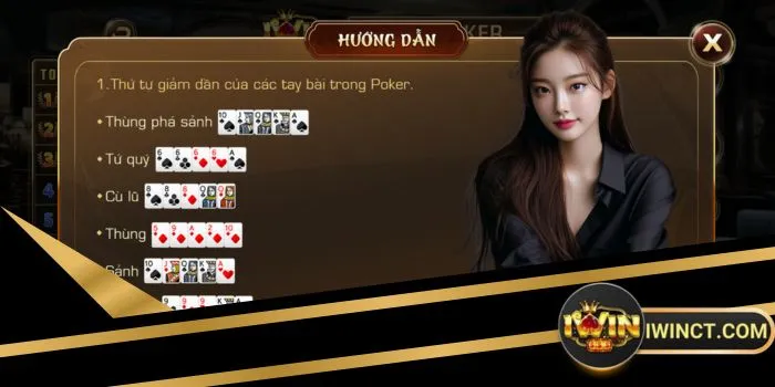 Luật chơi Poker iwin khá đơn giản Luật chơi Poker iwin khá đơn giản