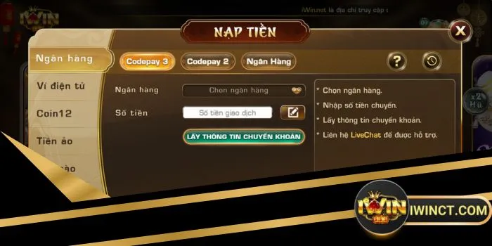 Nạp tiền iwin thân tốc với giao dịch 0đ